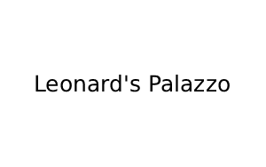 Venue Listing Category Leonard’s Palazzo